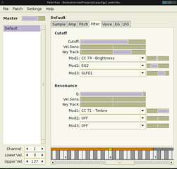 Screenshots of package petri-foo