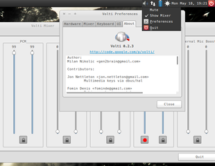 Screenshots of package volti