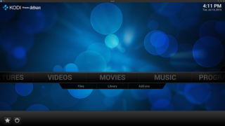 Screenshots of package kodi