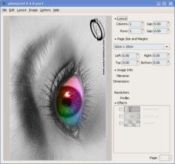 Screenshots of package photoprint