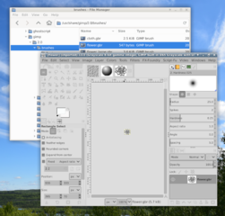 Screenshots of package gimp-data-extras