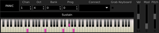 Screenshots of package jack-keyboard