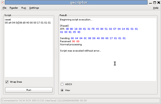 Some tools to use with smart cards and PC/SC