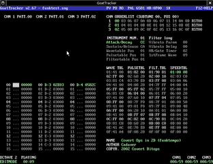 Screenshots of package goattracker