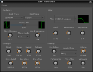 Screenshots of package calf-plugins